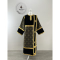 Combined velvet and brocade Protodeacon's stikharion - Deacon's alb - Orthodox Vestment - Deacon's set of vestments - Stikharion