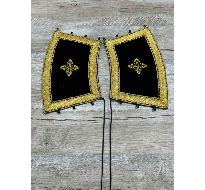 Combined velvet and brocade Protodeacon's stikharion - Deacon's alb - Orthodox Vestment - Deacon's set of vestments - Stikharion