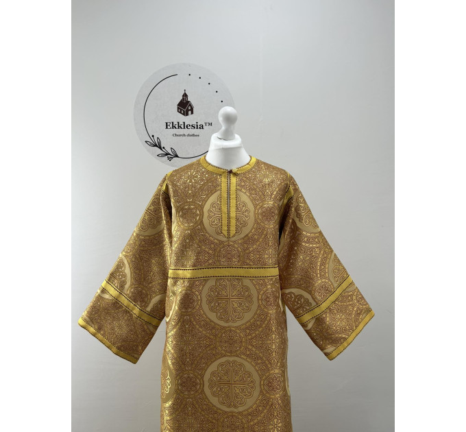 Orthodox sctichar - Reader Robe - Gold altar server boy robe