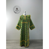 Orthodox vestment set for deacon - Liturgical stichar and orar in brocadevestments - Stikharion