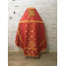 Rich red Slavic style vestments - Orthodox liturgical vestment set