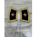 Velvet embroidered orar for protodeacon - Double orarion with Agios design