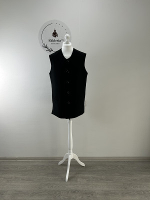 Winter Vest with pockets - Waistcoat in wool - Warming vest for cold season