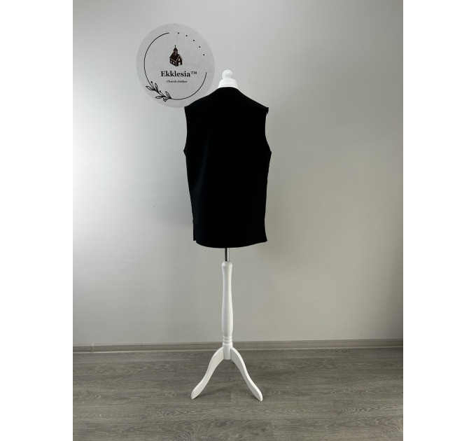 Winter Vest with pockets - Waistcoat in wool - Warming vest for cold season