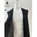 Winter Vest with pockets - Waistcoat in wool - Warming vest for cold season