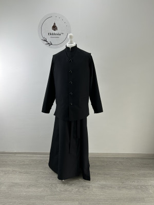 Winter set: inner cassock and vest - Cassock in Greek style for cold season