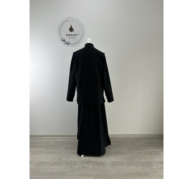 Winter set: inner cassock and vest - Cassock in Greek style for cold season