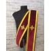 Double orarion in velvet - Protodeacon's orarion - Orthodox double orarion