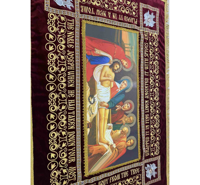 Easter Shroud for Epitaph processions - Paskha cover - Pascha blanket - Easter Shroud