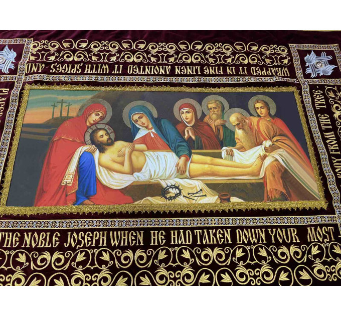 Easter Shroud for Epitaph processions - Paskha cover - Pascha blanket - Easter Shroud