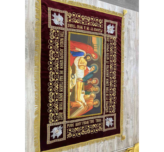 Easter Shroud for Epitaph processions - Paskha cover - Pascha blanket - Easter Shroud