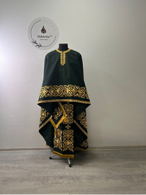 Embroidered priest vestment - Liturgical priest vestment with embroidery