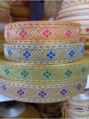 Feather Church galoon 2,5 cm  4 cm 1,5- Church galoon - Liturgical trim