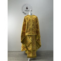 Rich gold priest vestment - Liturgical vestment on brocade - Church garment