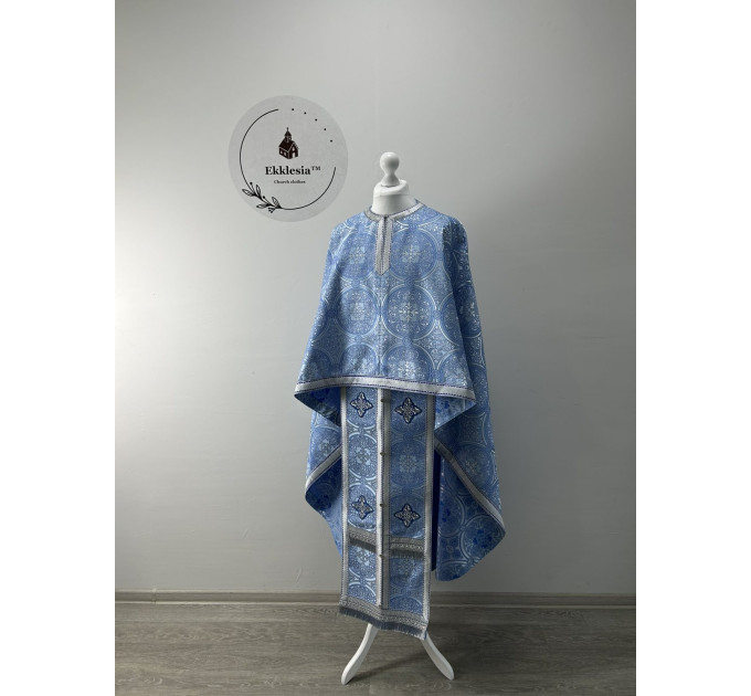 Greek vestment in Turkish silk - Greek vestment in brocade - Priest vestment set