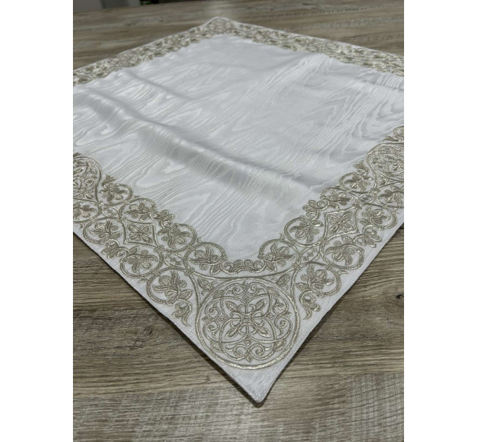 Embroidered Iliton church cover in Moire - Canonical altar iliton - Eliton