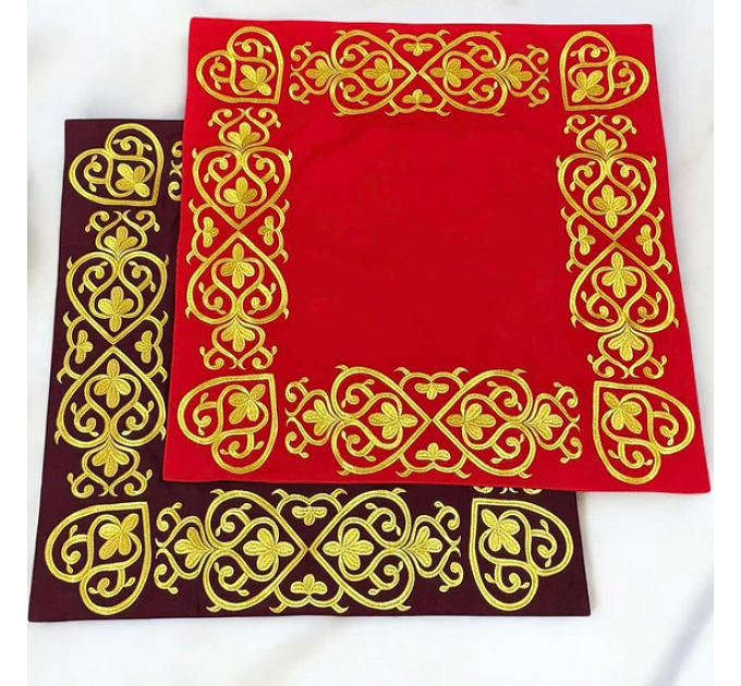 Embroidered Iliton in gabardine - Canonical altar iliton - Cover for Gospel