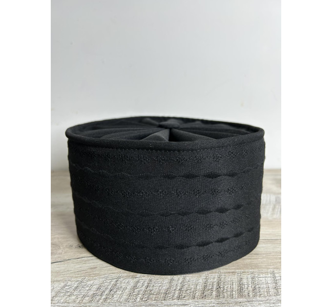 Greek Skufia - Greek style Skufia Calotte Black in gabardine - biretta head