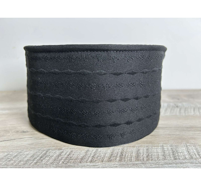 Greek Skufia - Greek style Skufia Calotte Black in gabardine - biretta head