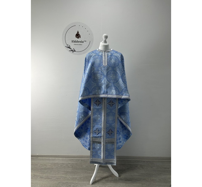 Greek vestment in Turkish silk - Greek vestment in brocade - Priest vestment set