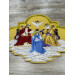 Application icon - Coronation of the Virgin Embroidered patch icon for vestment