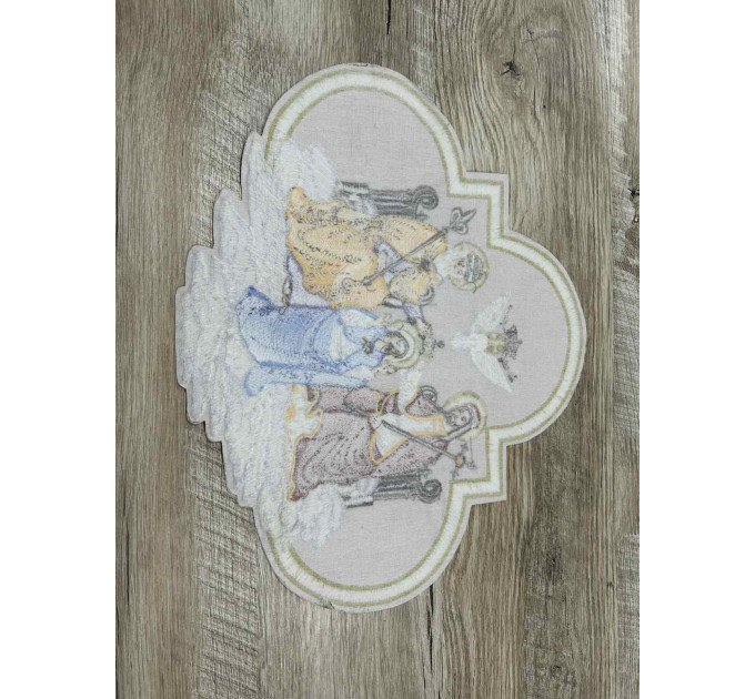 Application icon - Coronation of the Virgin Embroidered patch icon for vestment