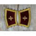 Velvet embroidered orar for protodeacon - Double orarion with Agios design