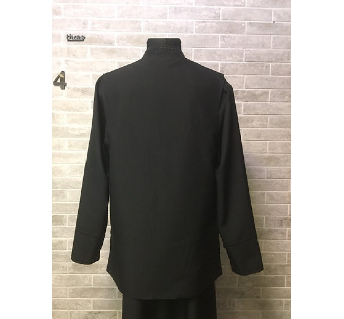 Set: cassock and vest - Embroidered Orthodox cassock and vest - Inner cassocock