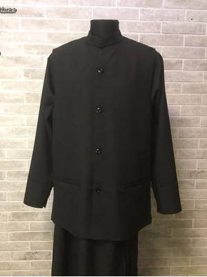 Set: cassock and vest - Embroidered Orthodox cassock and vest - Inner cassocock