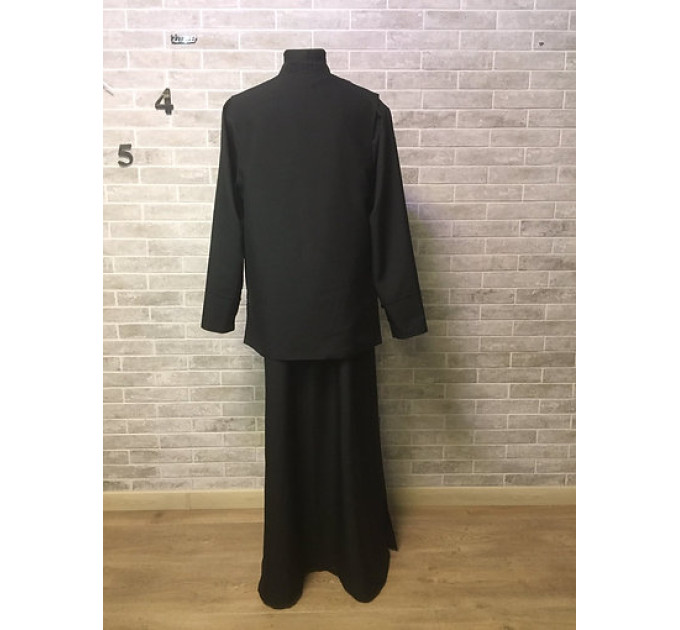 Set: cassock and vest - Embroidered Orthodox cassock and vest - Inner cassocock