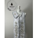 Embroidered Greek Stole and cuffs in satine - Communion set - Priest's set 