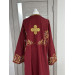 Embroidered Stichar - Sticharion on satin - Altar server reader robe