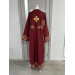 Embroidered Stichar - Sticharion on satin - Altar server reader robe