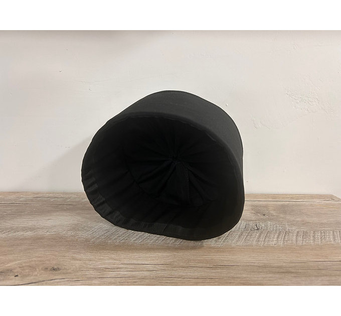 Greek Skufia - Greek style Skufia Calotte Black in wet silk - biretta