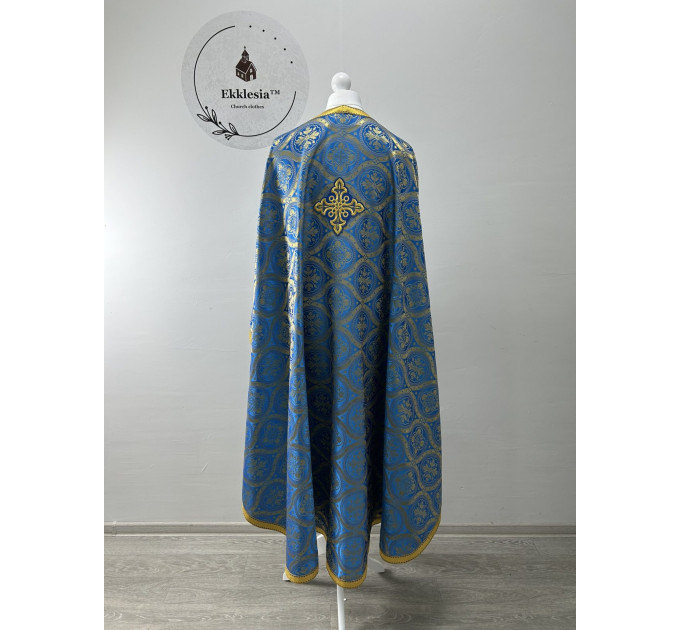 Greek vestment in brocade - Priest vestment - Liturgical costume for priest robe