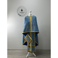 Greek vestment in brocade - Priest vestment - Liturgical costume for priest robe