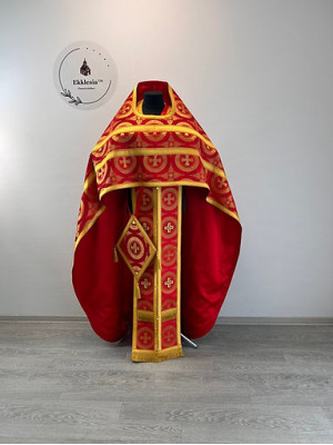 Priest vestment - Orthodox priest vestment set - Phelon in slavic style