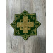 Set of crosses for priest vestment in Slavic style - Embroidered patch crosses