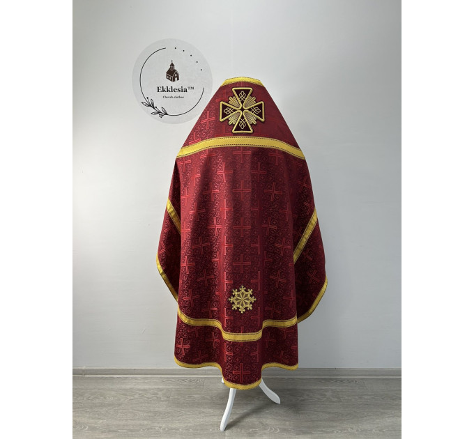 Slavic style vestments in brocade - Priest vestments - Clothes for priests - Liturgical vestments - Liturgical garments