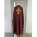 Summer Greek vestment with machine embroidery in linen-gabardine orthodox