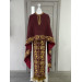 Summer Greek vestment with machine embroidery in linen-gabardine orthodox