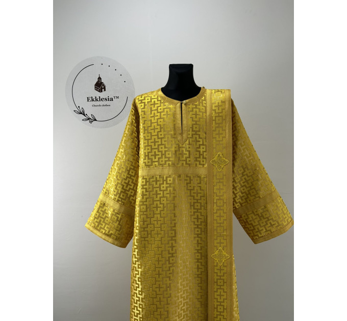 Yellow vestment for deacon - Stichar and orar - Stikharion and orario