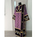 Combined velvet and brocade Deacon's vestments set - Deacon's alb - Orthodox