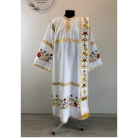 Embroidered Stichar with the embroidered trim