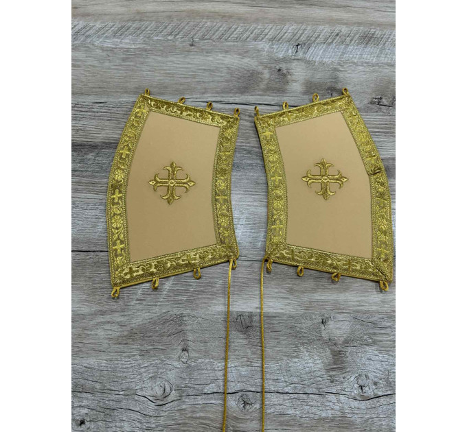 Embroidered deacon's Vestment with single orar - Stichar with orar and cuffs set