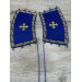 Embroidered vestment for deacon - Stichar, orar, cuffs on satin fabric