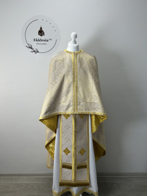 Priest Greek style vestment set-  Orthodox vestment - Liturgical phelon