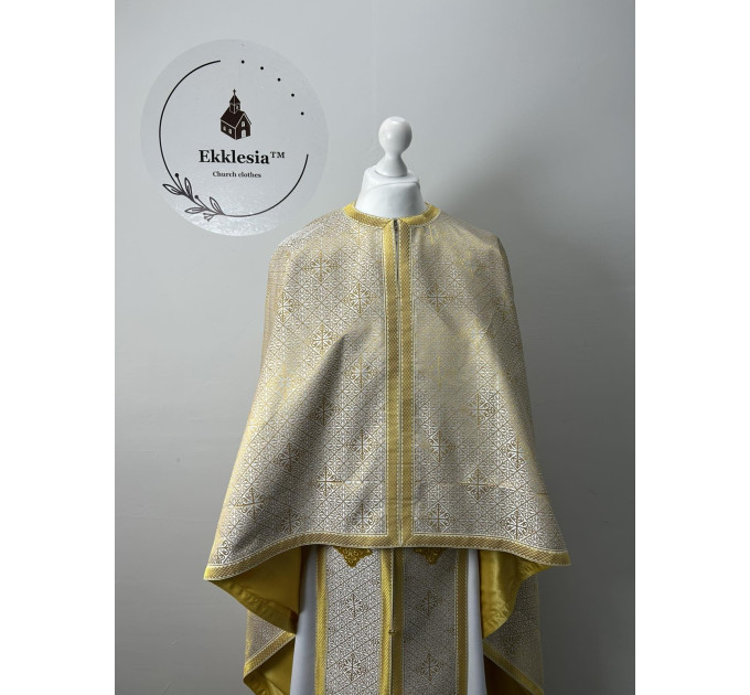 Priest Greek style vestment set-  Orthodox vestment - Liturgical phelon