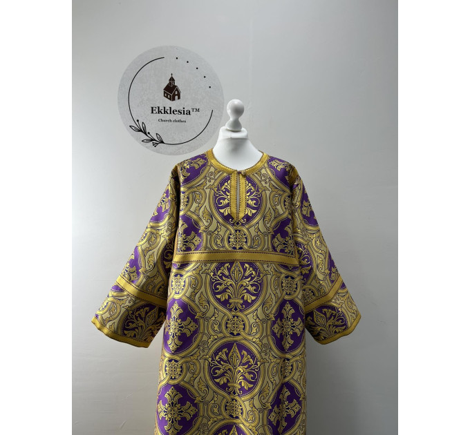 Orthodox sctichar made of rich purple brocade - Altar boy robe - Reader robe