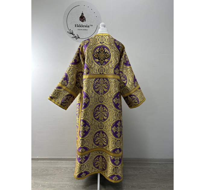 Orthodox sctichar made of rich purple brocade - Altar boy robe - Reader robe